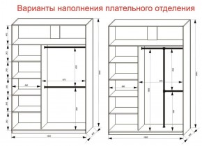 Шкаф-купе 1600 серии SOFT D8+D2+B2+PL4 (2 ящика+F обр.штанга) профиль «Графит» в Нижнем Тагиле - nizhniy-tagil.ok-mebel.com | фото 8