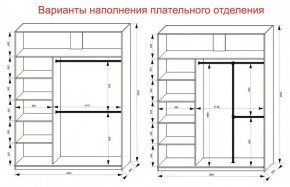 Шкаф-купе 1800 серии SOFT D1+D3+B2+PL1 (2 ящика+1штанга) профиль «Графит» в Нижнем Тагиле - nizhniy-tagil.ok-mebel.com | фото 7