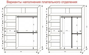 Шкаф-купе 1800 серии SOFT D8+D2+B2+PL4 (2 ящика+F обр.штанга) профиль «Графит» в Нижнем Тагиле - nizhniy-tagil.ok-mebel.com | фото 8