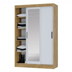 Шкаф-купе Тео ШКК-02 (крафт/белый) в Нижнем Тагиле - nizhniy-tagil.ok-mebel.com | фото 4