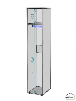 Шкаф Linnea MHR-1 2050х400х510 (ДВ-М 11.1.25) в Нижнем Тагиле - nizhniy-tagil.ok-mebel.com | фото 3