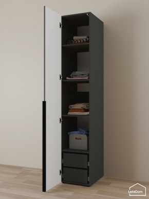 Шкаф Linnea MHR-1-4 2050х400х510 (Графит-М 11.1.25) в Нижнем Тагиле - nizhniy-tagil.ok-mebel.com | фото 5