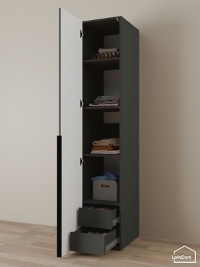Шкаф Linnea MHR-1-4 2050х400х510 (Графит-М 11.1.25) в Нижнем Тагиле - nizhniy-tagil.ok-mebel.com | фото 6