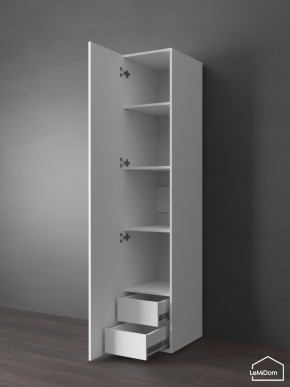 Шкаф Linnea MHR-1PO-4 2050х400х510 (Белый-М 11.1.1) в Нижнем Тагиле - nizhniy-tagil.ok-mebel.com | фото 4