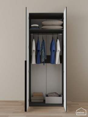 Шкаф Linnea MHR-2 2050х800х510 (Графит-М 11.1.25) в Нижнем Тагиле - nizhniy-tagil.ok-mebel.com | фото 4