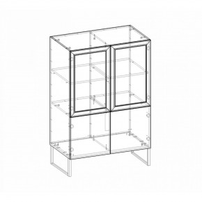 Шкаф низкий (2 стеклодвери) Марсель в Нижнем Тагиле - nizhniy-tagil.ok-mebel.com | фото 4
