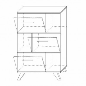 Шкаф низкий с нишами Вега Скандинавия в Нижнем Тагиле - nizhniy-tagil.ok-mebel.com | фото 8