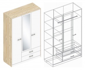 Шкаф "Милана" 3-х створчатый с 2 ящиками в Нижнем Тагиле - nizhniy-tagil.ok-mebel.com | фото 3