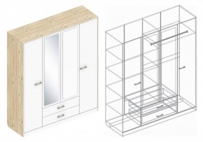 Шкаф "Милана" 4-х створчатый в Нижнем Тагиле - nizhniy-tagil.ok-mebel.com | фото 3