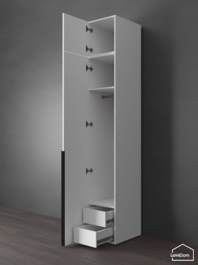 Шкаф с антресолью Linnea MHR-1A-3 2450х400х510 (Белый-М 11.1.1) в Нижнем Тагиле - nizhniy-tagil.ok-mebel.com | фото 6