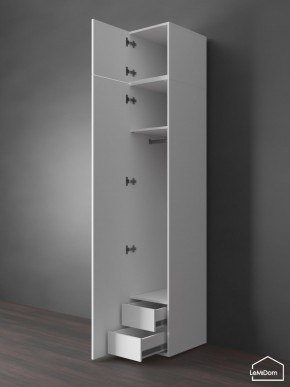 Шкаф с антресолью Linnea MHR-1POA-3 2450х400х510 (Белый-М 11.1.2) в Нижнем Тагиле - nizhniy-tagil.ok-mebel.com | фото 6