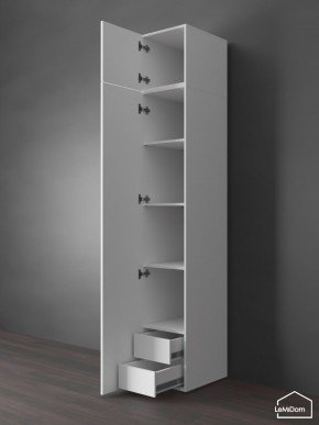 Шкаф с антресолью Linnea MHR-1POA-4 2450х400х510 (Белый-М 11.1.2) в Нижнем Тагиле - nizhniy-tagil.ok-mebel.com | фото 5