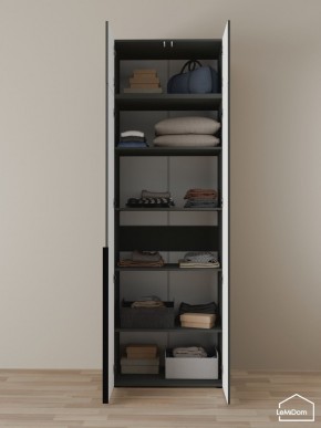 Шкаф с антресолью Linnea MHR-2A-2 2450х800х510 (Графит-М 11.1.25) в Нижнем Тагиле - nizhniy-tagil.ok-mebel.com | фото 4
