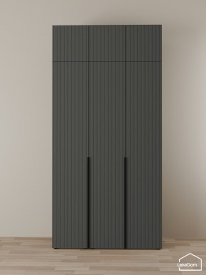 Шкаф с антресолью Linnea MHR-3A-2 2450х1200х510 (Графит-М 11.1.25) в Нижнем Тагиле - nizhniy-tagil.ok-mebel.com | фото