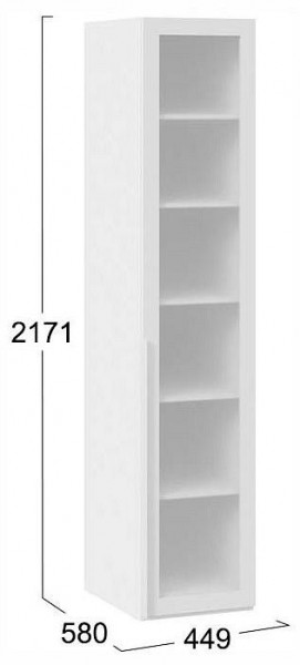 Шкаф-витрина Порто СМ-393.07.008 в Нижнем Тагиле - nizhniy-tagil.ok-mebel.com | фото 3