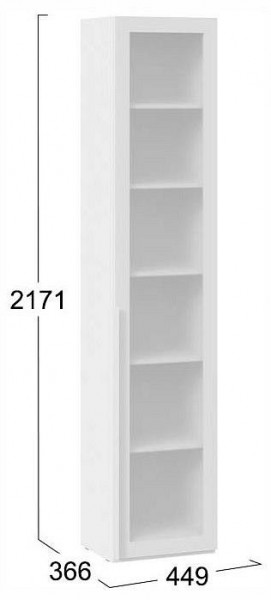 Шкаф-витрина Порто СМ-393.07.213 в Нижнем Тагиле - nizhniy-tagil.ok-mebel.com | фото 4