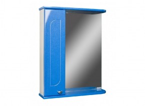 Шкаф-зеркало Радуга Синий металлик 50 ЛЕВЫЙ АЙСБЕРГ (DA1128HZR) в Нижнем Тагиле - nizhniy-tagil.ok-mebel.com | фото