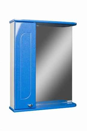 Шкаф-зеркало Радуга Синий металлик 55 левый АЙСБЕРГ (DA1129HZR) в Нижнем Тагиле - nizhniy-tagil.ok-mebel.com | фото