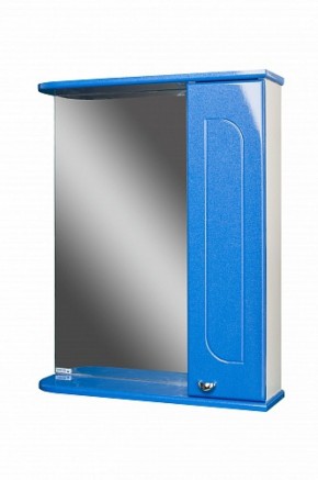 Шкаф-зеркало Радуга Синий металлик 60 правый АЙСБЕРГ (DA1130HZR) в Нижнем Тагиле - nizhniy-tagil.ok-mebel.com | фото