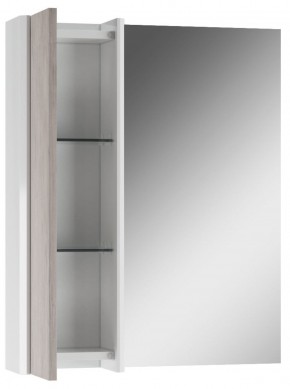 Шкаф-зеркало Uno 60 Дуб серый левый/правый Домино (DU1503HZ) в Нижнем Тагиле - nizhniy-tagil.ok-mebel.com | фото 3