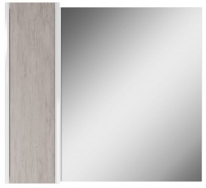 Шкаф-зеркало Uno 80 Дуб серый левый/правый Домино (DU1504HZ) в Нижнем Тагиле - nizhniy-tagil.ok-mebel.com | фото 2