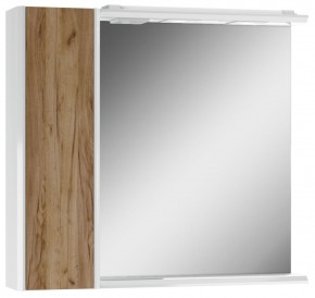 Шкаф-зеркало Uno 80 Дуб ВОТАН левый Домино (DU1513HZ) в Нижнем Тагиле - nizhniy-tagil.ok-mebel.com | фото