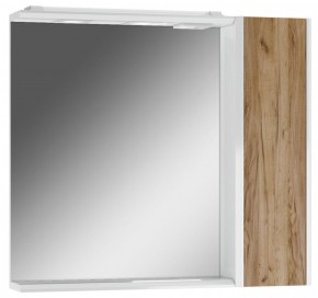 Шкаф-зеркало Uno 80 Дуб ВОТАН правый Домино (DU1513HZ) в Нижнем Тагиле - nizhniy-tagil.ok-mebel.com | фото