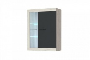 СОНАТА ВНС-800 Шкаф-витрина навесная (крафт белый/антрацит) в Нижнем Тагиле - nizhniy-tagil.ok-mebel.com | фото