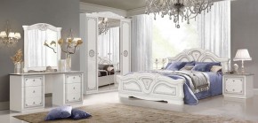 Спальня Грация (комплект 4 дв.) белый/серебро в Нижнем Тагиле - nizhniy-tagil.ok-mebel.com | фото