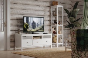 Стеллаж 420 Кантри, массив сосны, цвет белый в Нижнем Тагиле - nizhniy-tagil.ok-mebel.com | фото 4