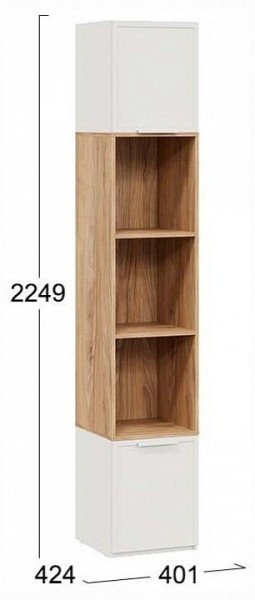 Стеллаж комбинированный Стелла в Нижнем Тагиле - nizhniy-tagil.ok-mebel.com | фото 4