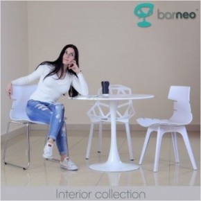 Стол Barneo T-3 Tulip style (RAL9003 белый, D80) в Нижнем Тагиле - nizhniy-tagil.ok-mebel.com | фото 6