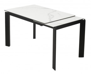 Стол CORNER 120 HIGH GLOSS STATUARIO керамика, стекло/ черный каркас, ®DISAUR в Нижнем Тагиле - nizhniy-tagil.ok-mebel.com | фото 3