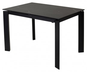 Стол CORNER 120 MATT BLACK MARBLE SOLID CERAMIC / BLACK, ®DISAUR в Нижнем Тагиле - nizhniy-tagil.ok-mebel.com | фото