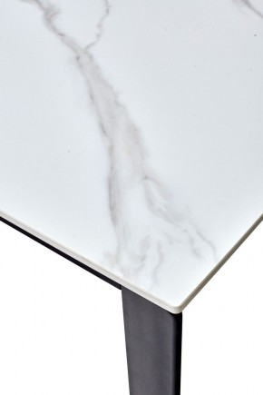 Стол CORNER 120 MATT WHITE MARBLE SOLID CERAMIC / BLACK, ®DISAUR в Нижнем Тагиле - nizhniy-tagil.ok-mebel.com | фото 3