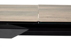 Стол CREMONA 180 KL-61 Под дерево, итальянская керамика / черный каркас, ®DISAUR в Нижнем Тагиле - nizhniy-tagil.ok-mebel.com | фото 4