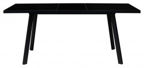 Стол ФИН 120 Черный, стекло/ Черный каркас М-City в Нижнем Тагиле - nizhniy-tagil.ok-mebel.com | фото