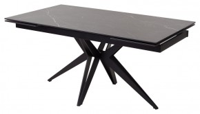 Стол FORIO 160 MATT BLACK MARBLE SOLID CERAMIC / BLACK, ®DISAUR в Нижнем Тагиле - nizhniy-tagil.ok-mebel.com | фото 1