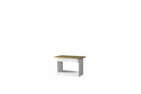 Стол журнальный 1S, TORINO, цвет белый/Дуб наварра в Нижнем Тагиле - nizhniy-tagil.ok-mebel.com | фото
