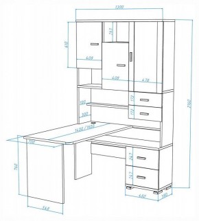 Стол компьютерный Домино СР-620-160 в Нижнем Тагиле - nizhniy-tagil.ok-mebel.com | фото 2