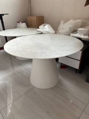 Стол LAURI 120 цвет #S-6 / светло-серый, ®DISAUR в Нижнем Тагиле - nizhniy-tagil.ok-mebel.com | фото 1