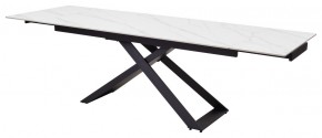 Стол LIVORNO 180 MATT WHITE MARBLE SOLID CERAMIC / BLACK, ®DISAUR в Нижнем Тагиле - nizhniy-tagil.ok-mebel.com | фото 8