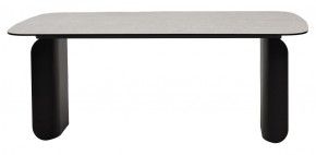 Стол NORD 200 TL-102 Бежевый мрамор, испанская керамика / черный каркас, ®DISAUR в Нижнем Тагиле - nizhniy-tagil.ok-mebel.com | фото 4