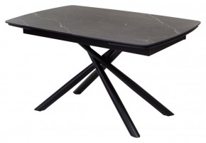 Стол RIVOLI 140 MATT BLACK MARBLE SOLID CERAMIC / BLACK, ®DISAUR в Нижнем Тагиле - nizhniy-tagil.ok-mebel.com | фото 1