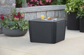 Стол-сундук Лузон Плюс (Luzon Plus Flat Wicker), графит в Нижнем Тагиле - nizhniy-tagil.ok-mebel.com | фото