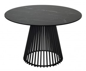 Стол TERNI 120 MATT BLACK MARBLE SOLID CERAMIC Черный мрамор матовый, керамика /Черн.каркас, ®DISAUR в Нижнем Тагиле - nizhniy-tagil.ok-mebel.com | фото 8