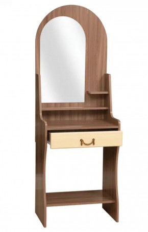 Стол туалетный "Надежда - М 07" (ясень шимо темный / ПВХ клен азия / зеркало) в Нижнем Тагиле - nizhniy-tagil.ok-mebel.com | фото 3