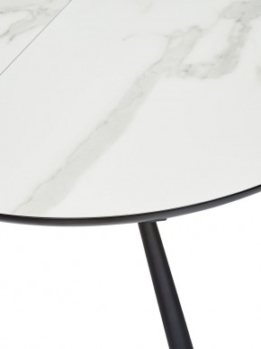 Стол VOLAND BIANCO TL-45 испанская керамика/ BLACK "белый мрамор" М-City в Нижнем Тагиле - nizhniy-tagil.ok-mebel.com | фото 2