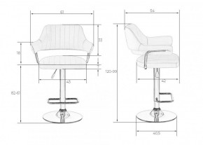 Стул барный DOBRIN CHARLY LM-5019 (белый) в Нижнем Тагиле - nizhniy-tagil.ok-mebel.com | фото 2