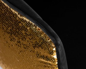 Стул барный DOBRIN DARCY GOLD SHINY, черный велюр с золотыми пайетками в Нижнем Тагиле - nizhniy-tagil.ok-mebel.com | фото 8